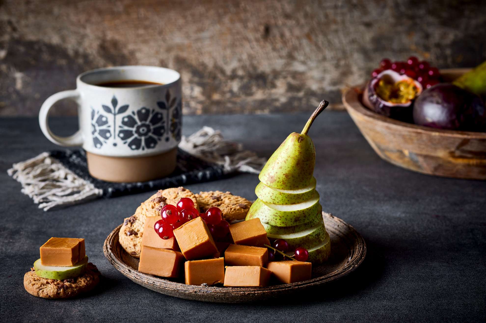 Snacking with coffee