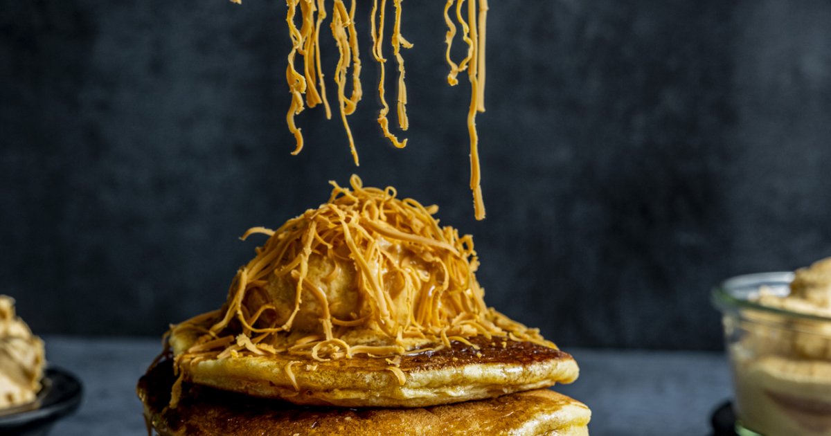 American Pancakes with Brunost™ Sweet Spread Butter - Tineasia
